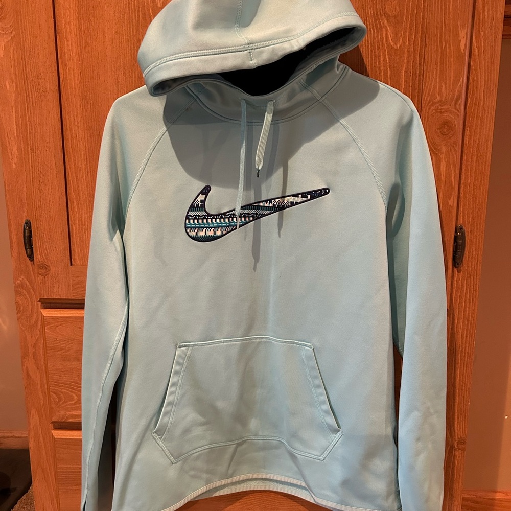 Nike Aqua Blue Therma-Fit Hoodie
